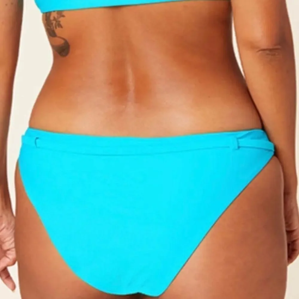 andie swim the riviera bikini bottom women bright blue large